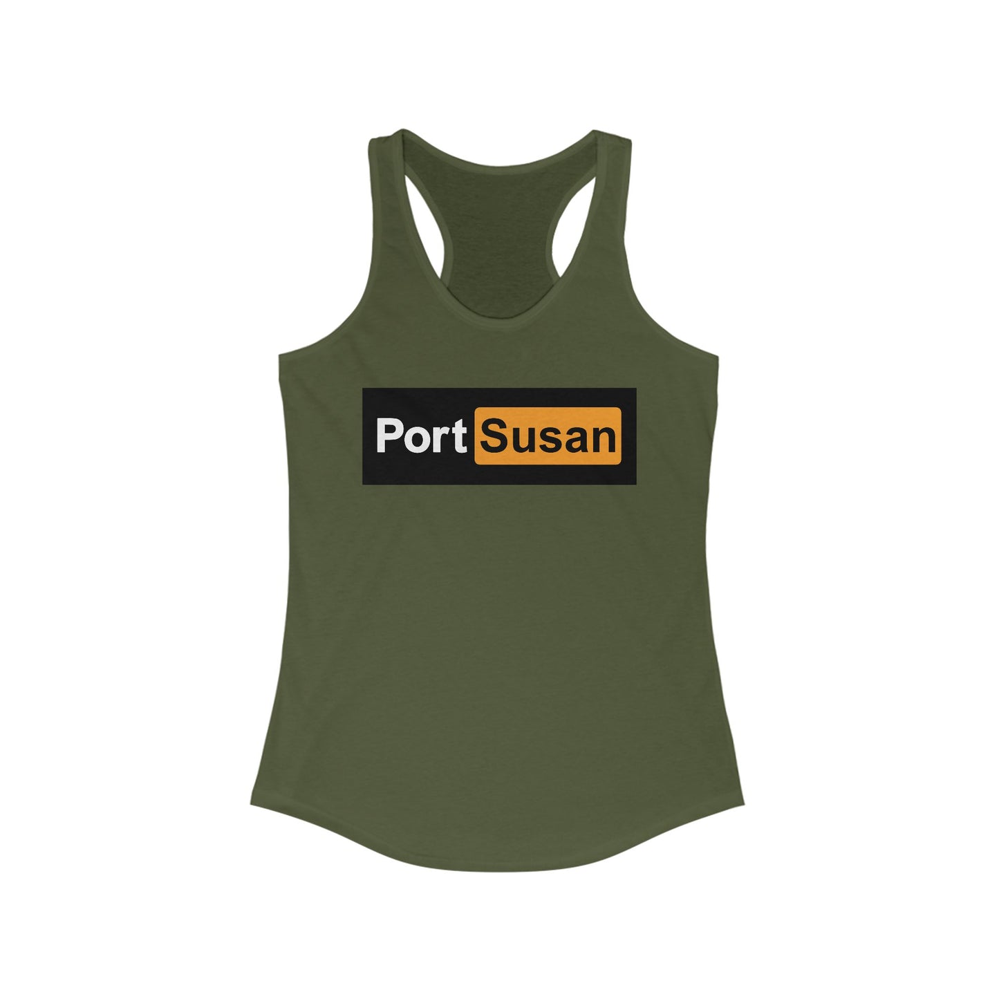 Port Susan - Women's Ideal Racerback Tank - Stylish Casual Wear for Summer