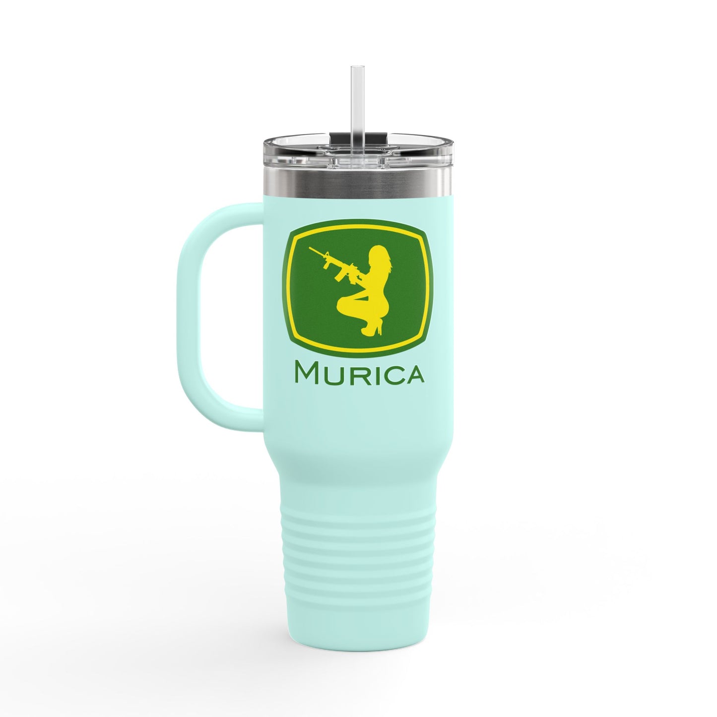 Murica - Guns, Girls, and Farming Insulated Travel Mug, 40oz