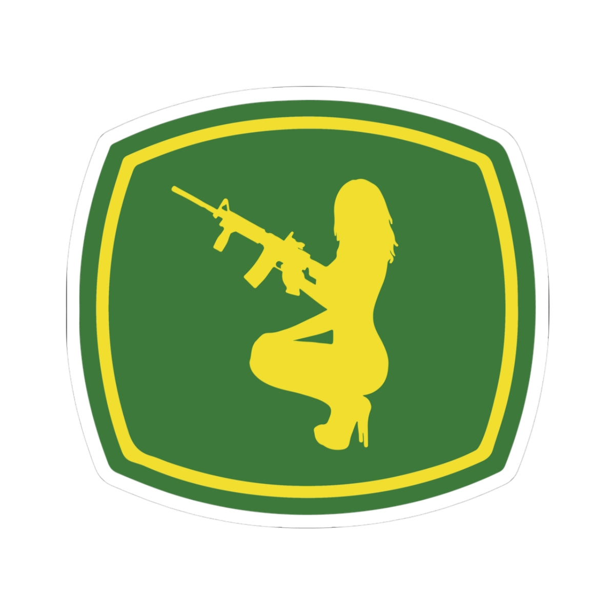 Murica - Guns, Girls, and Farming Kiss-cut Sticker