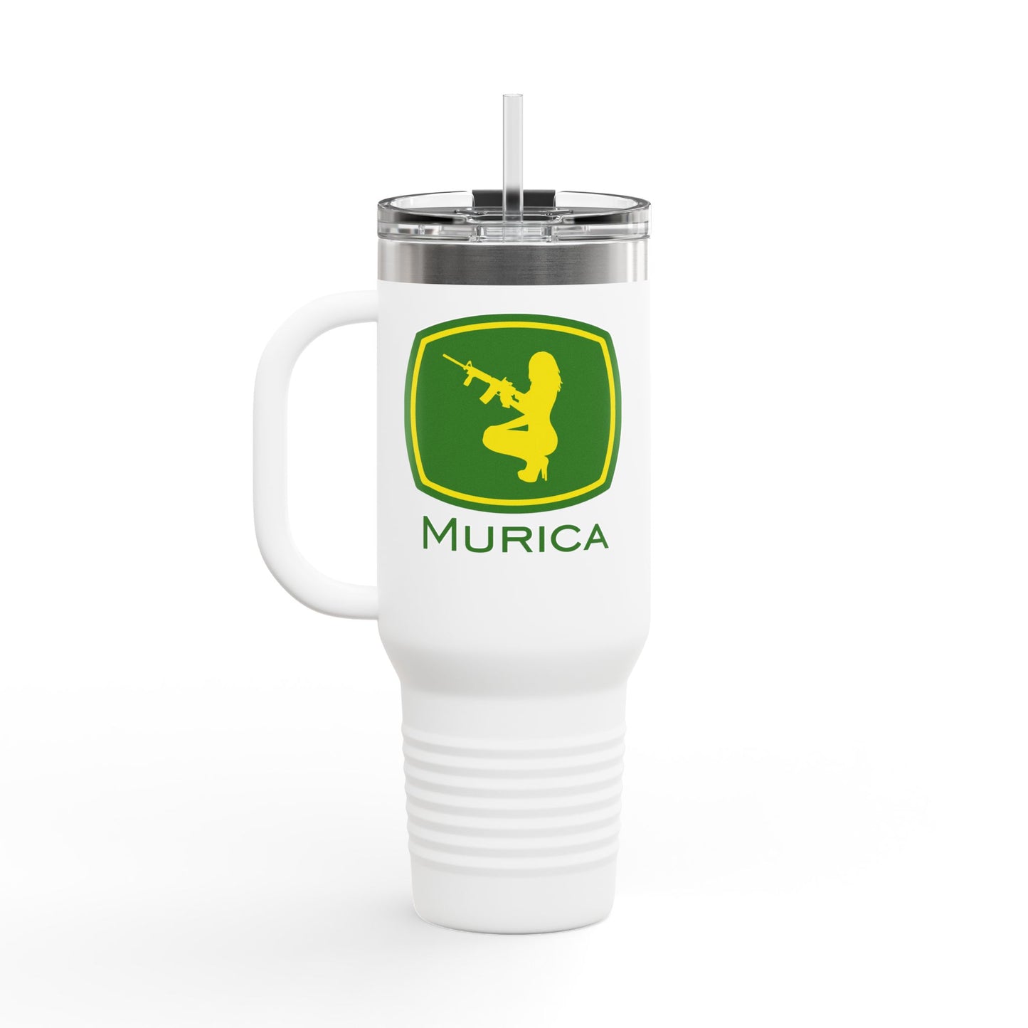 Murica - Guns, Girls, and Farming Insulated Travel Mug, 40oz