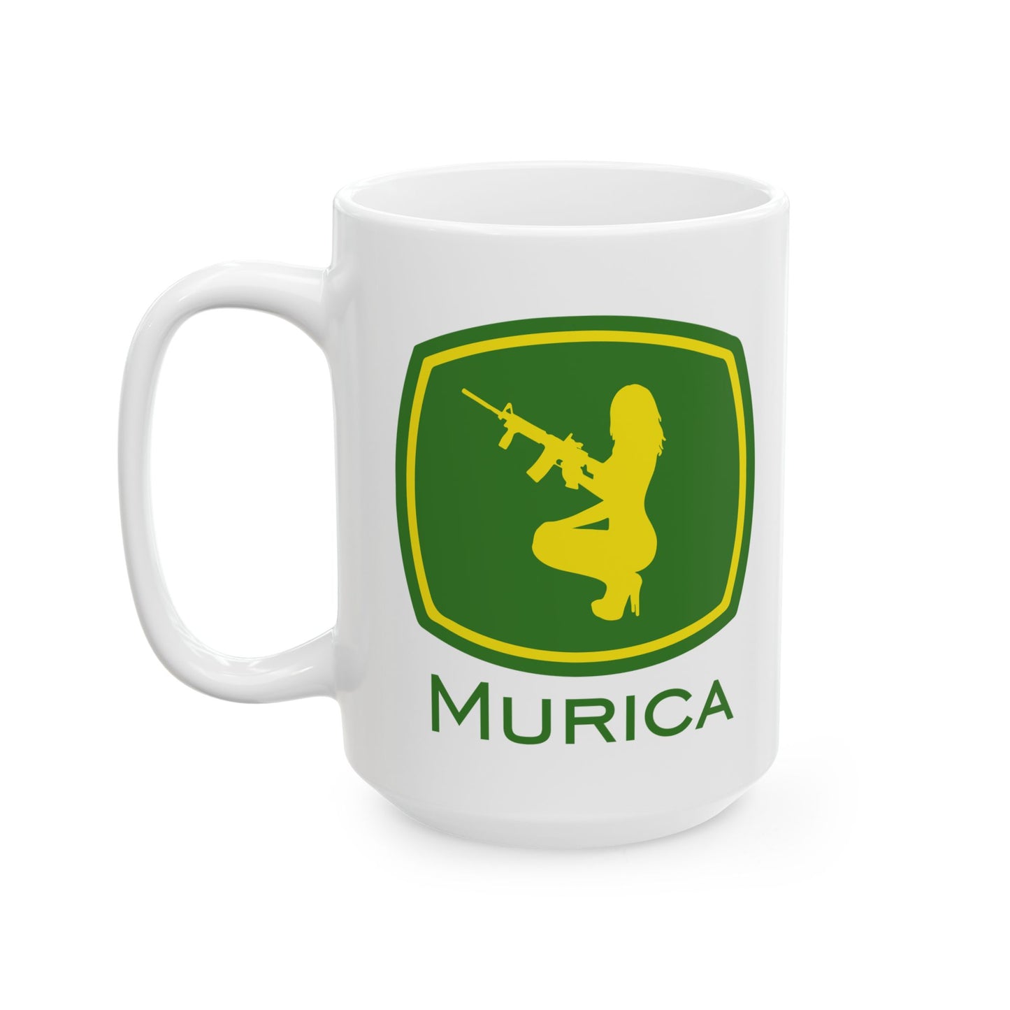 Murica - Guns, Girls, and Farming Ceramic Mug