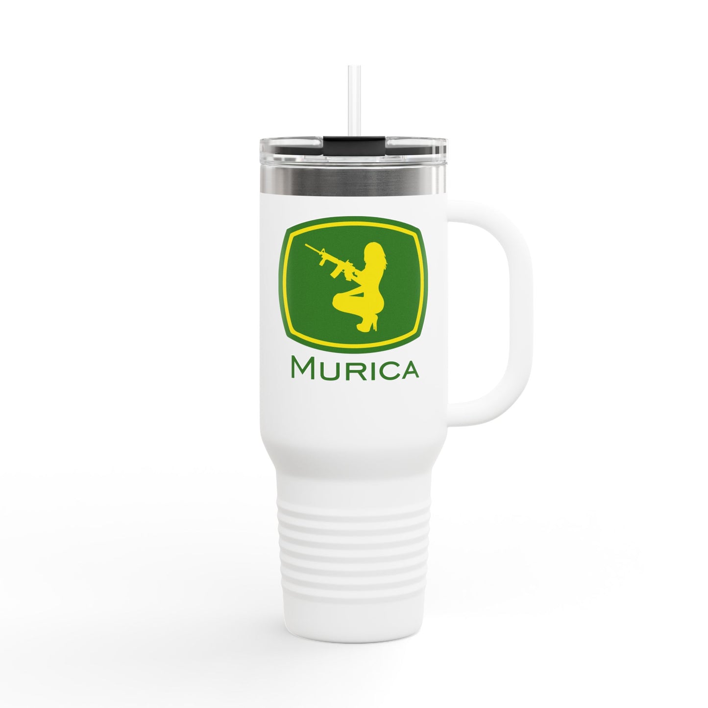 Murica - Guns, Girls, and Farming Insulated Travel Mug, 40oz