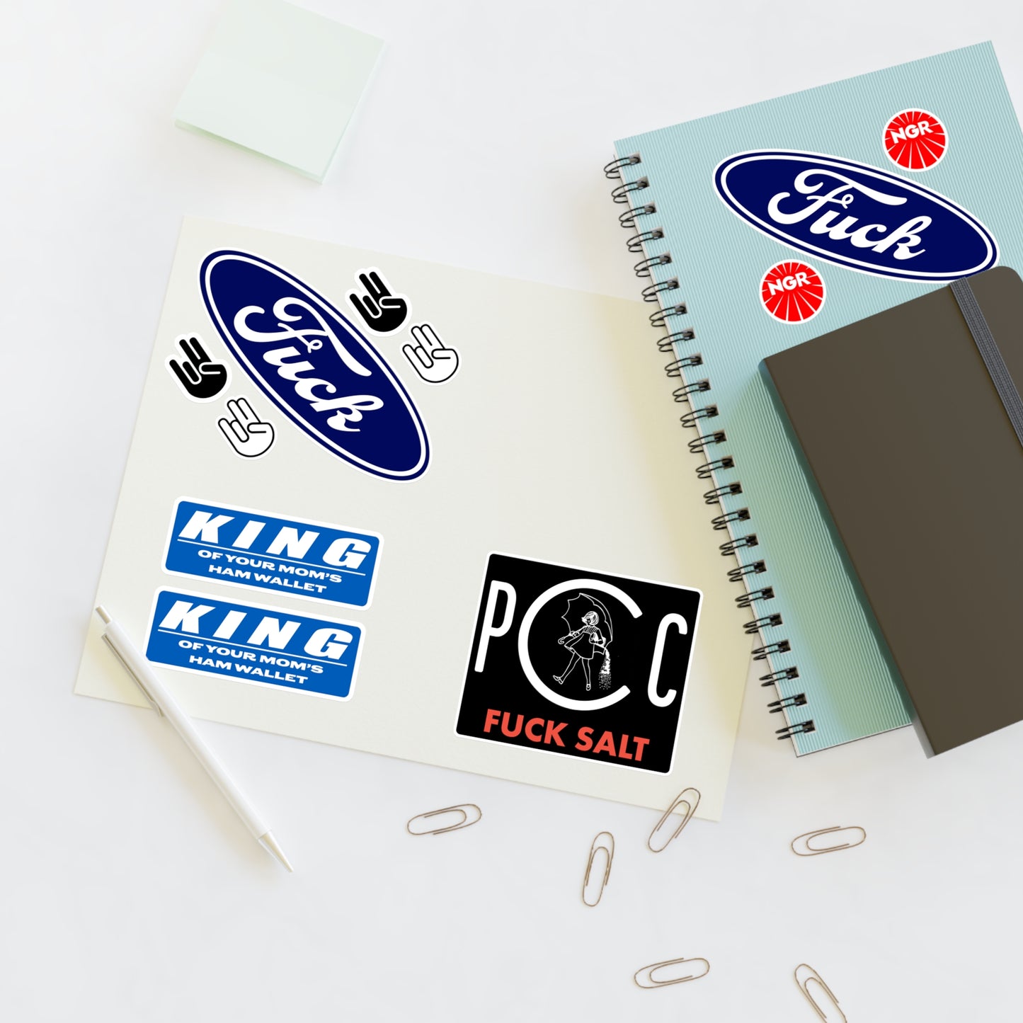 Sticker Sheet 3 — RC Vinyl Sticker Pack (white)