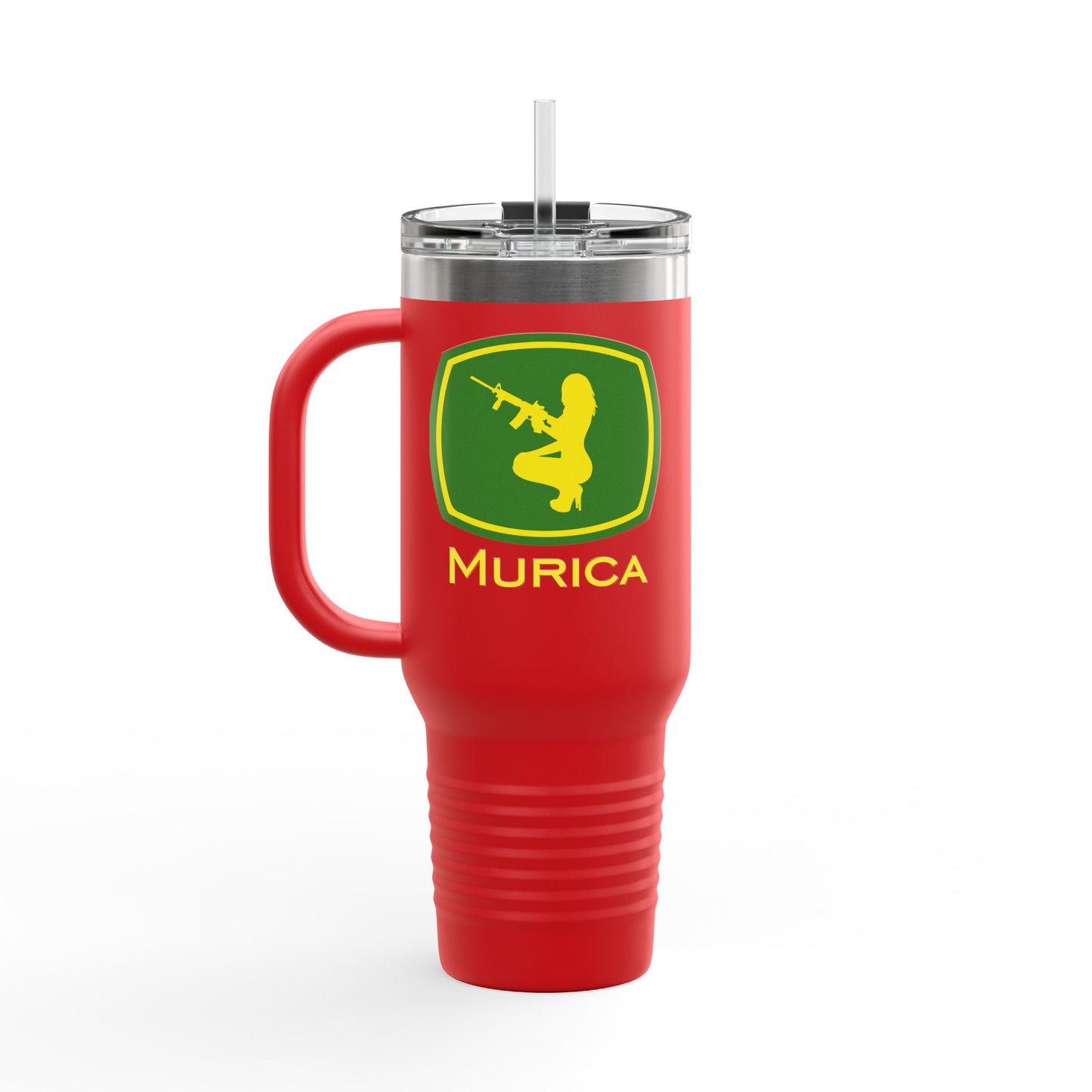 Murica - Guns, Girls, and Farming Insulated Travel Mug, 40oz