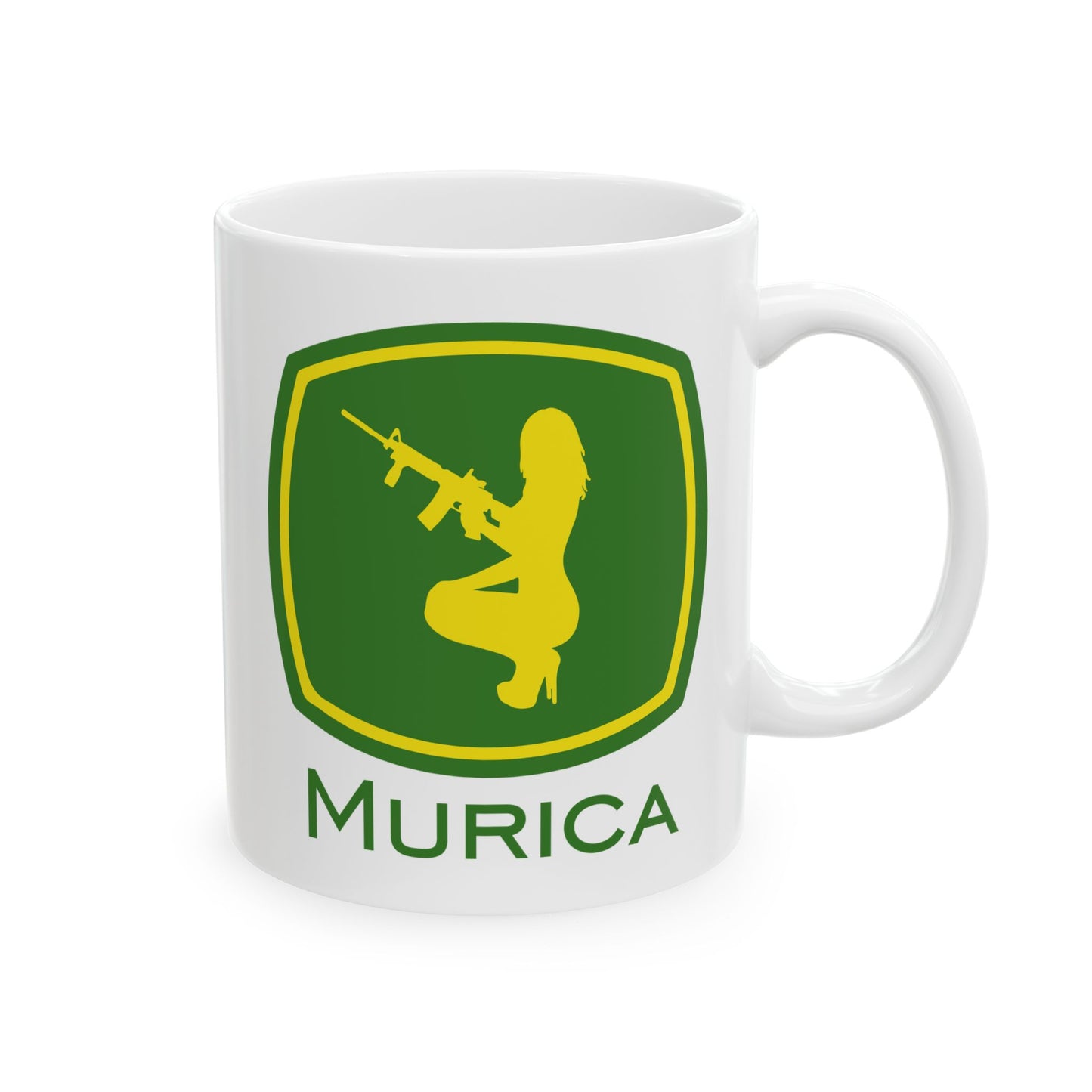 Murica - Guns, Girls, and Farming Ceramic Mug