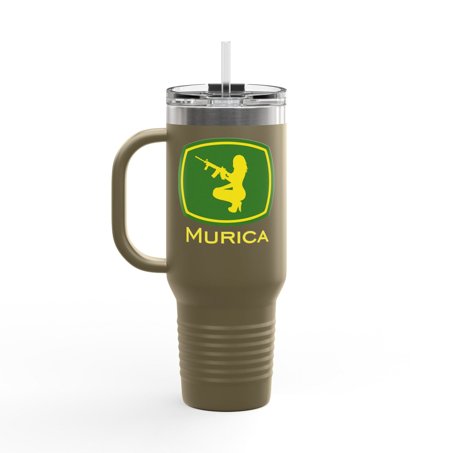 Murica - Guns, Girls, and Farming Insulated Travel Mug, 40oz