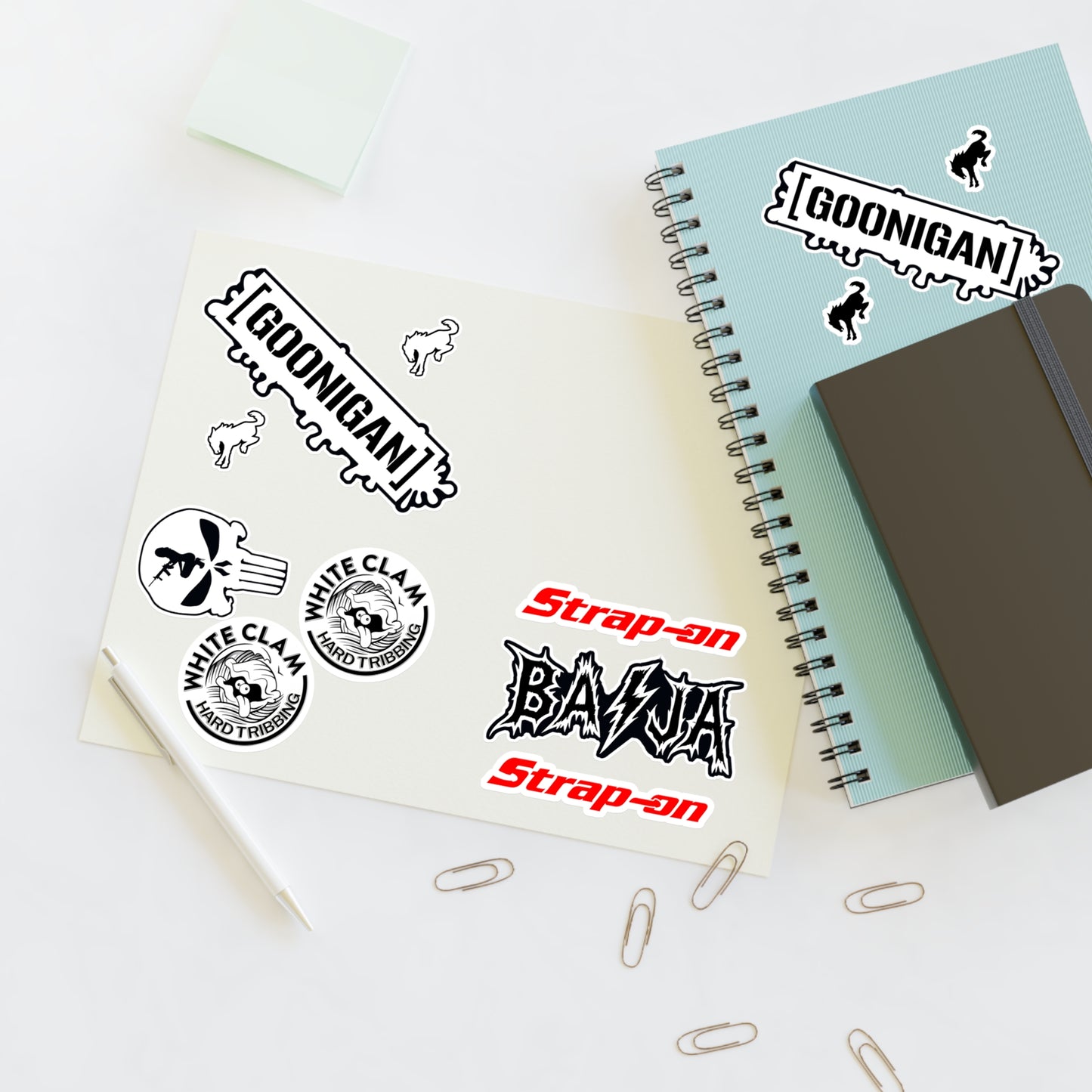 Sticker Sheet 1 — RC Vinyl Sticker Pack (white)