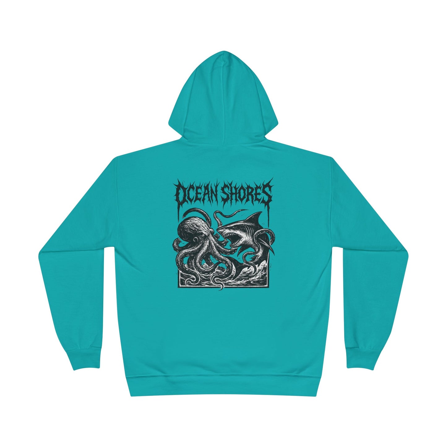 Ocean Shores Unisex EcoSmart Hoodie, Nautical Sweatshirt, Gift for Beach Lovers, Ocean Themed Apparel, Eco-Friendly Clothing