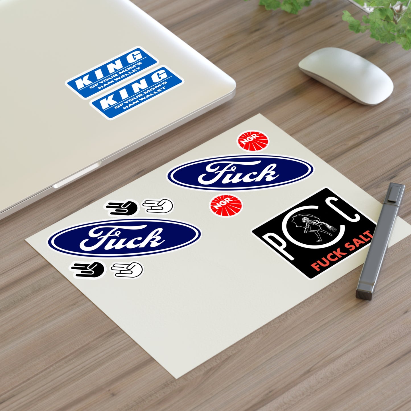 Sticker Sheet 3 — RC Vinyl Sticker Pack (white)