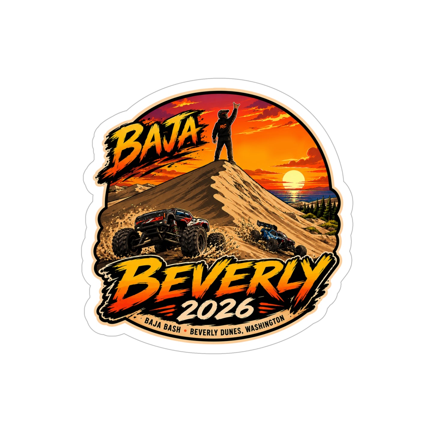 Baja Beverly 2026 Die-Cut Outdoor Sticker