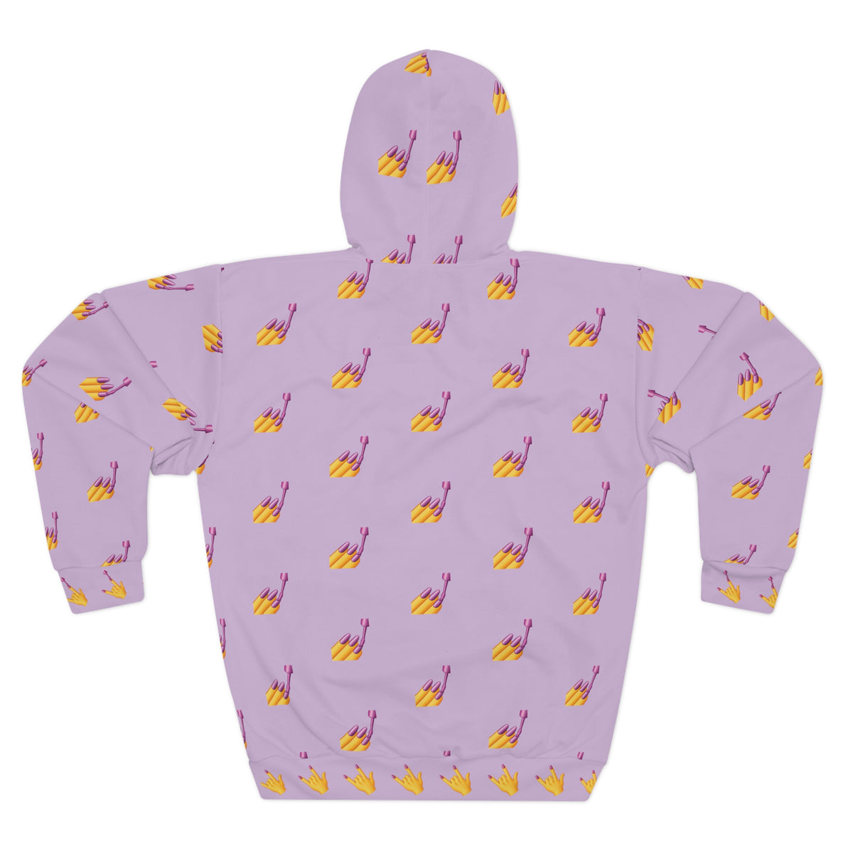 Slay Pattern Hoodie — Lavender All-Over-Print Pullover