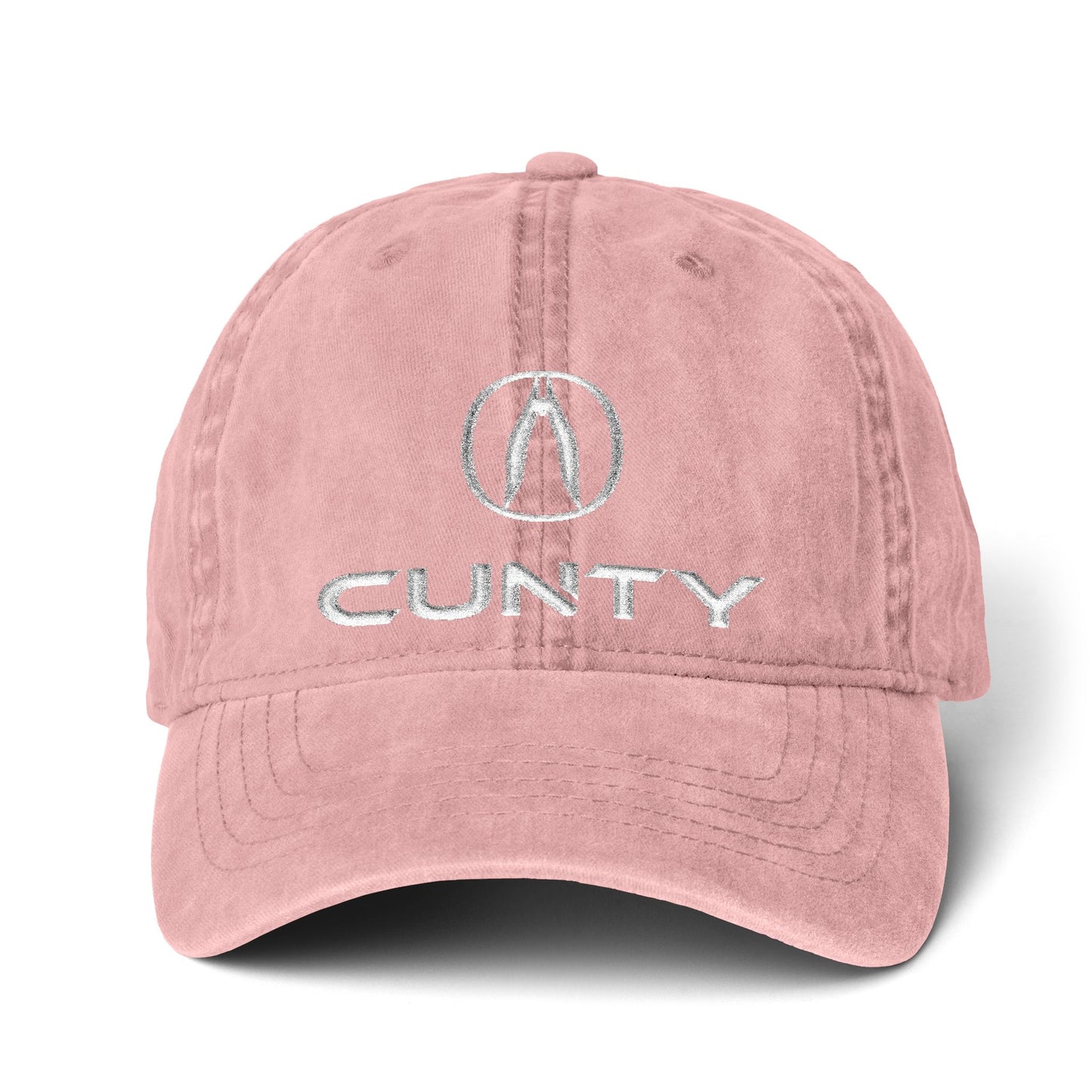 Women's Pigment-Dyed Cunty Cap with Fashion Undervisor (Embroidery)