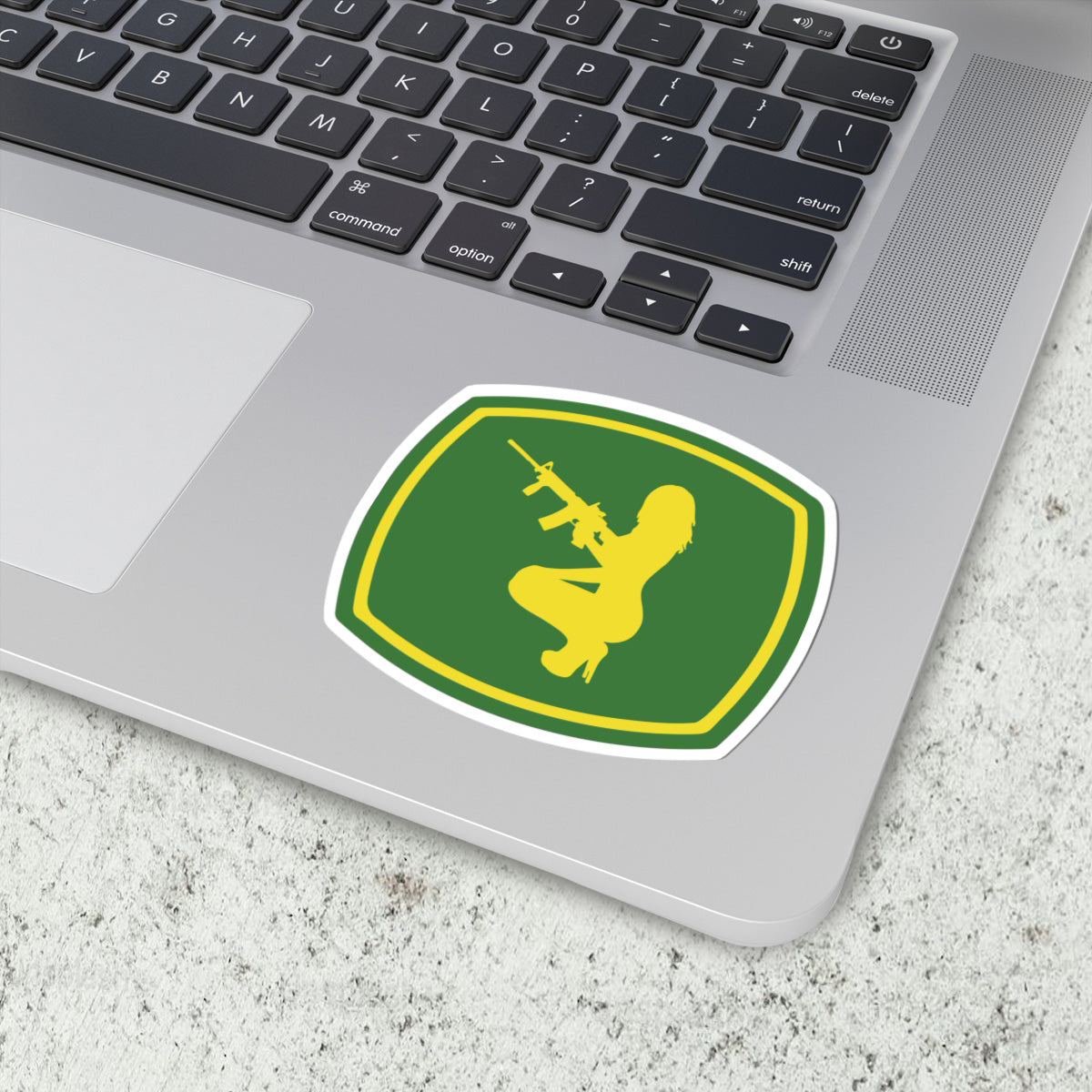 Murica - Guns, Girls, and Farming Kiss-cut Sticker