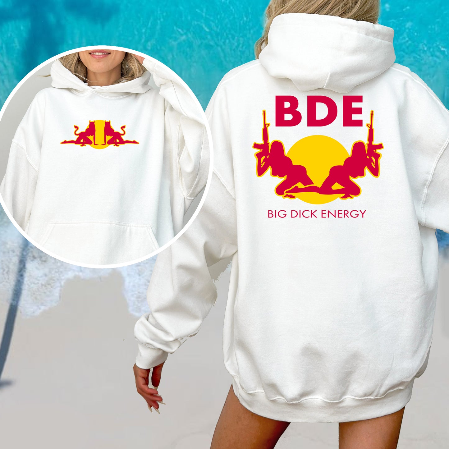 Red Balls - Bold Graphic Hooded Sweatshirt, Strip club Essential, Perfect for Making it Rain