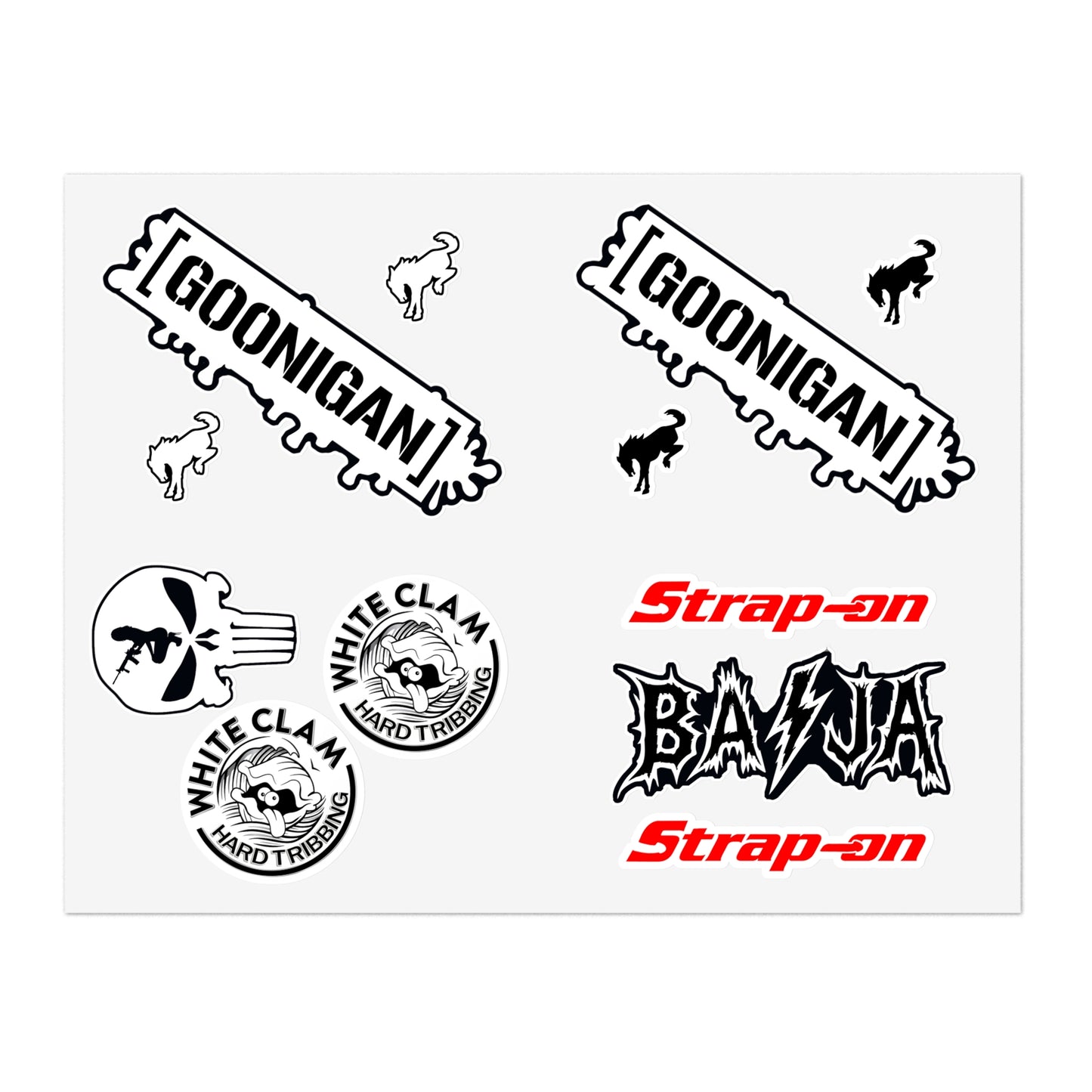 Sticker Sheet 1 — RC Vinyl Sticker Pack (white)