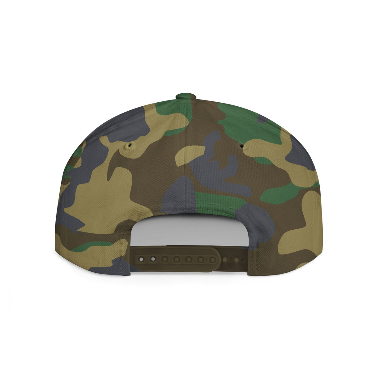 Slay Snapback Hat — Retro Yellow Logo Flat-Bill Cap
