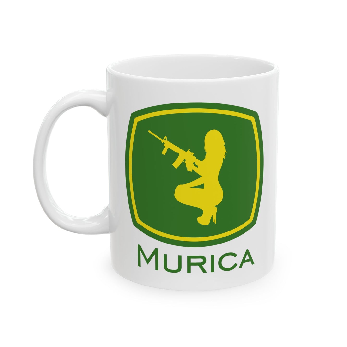Murica - Guns, Girls, and Farming Ceramic Mug