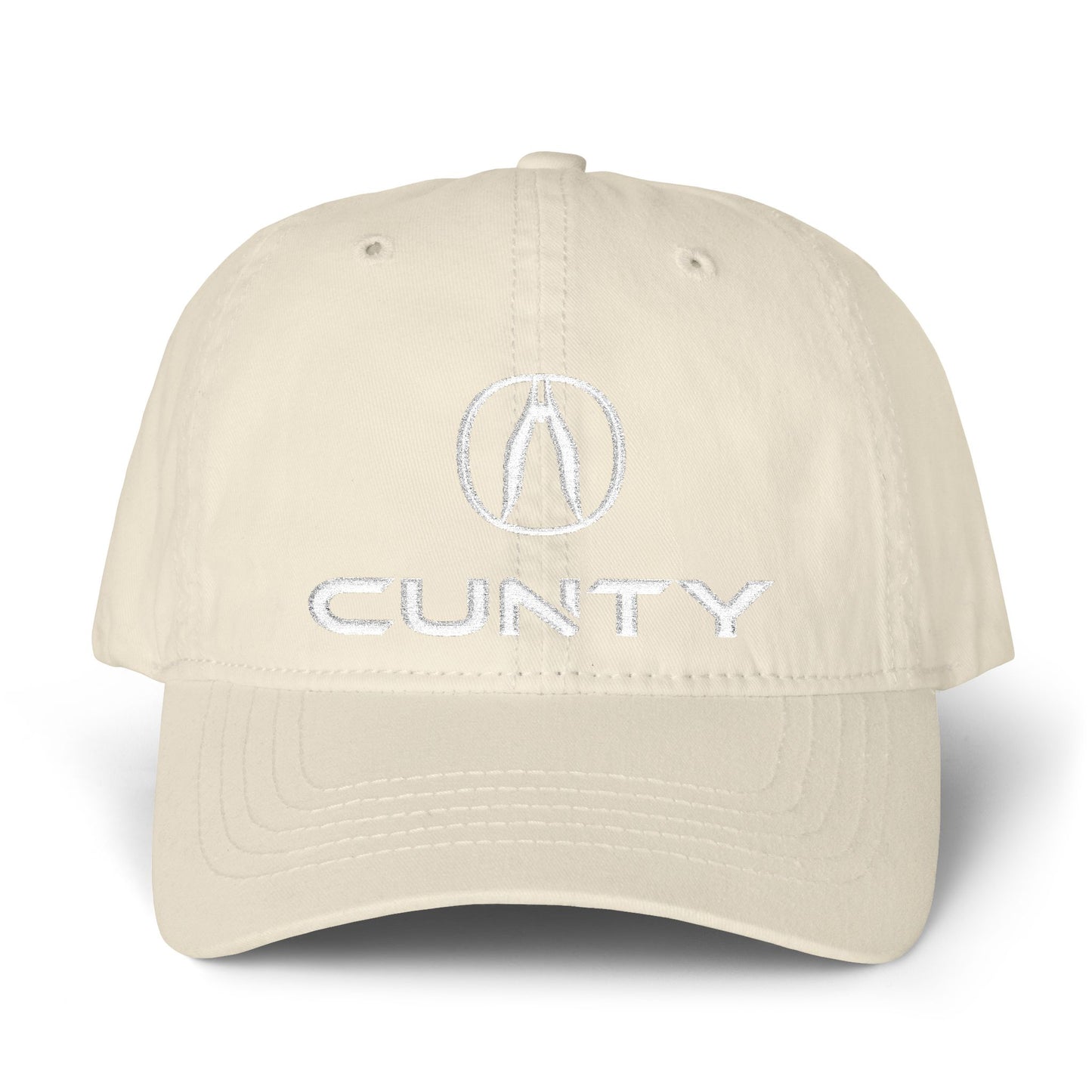 Women's Pigment-Dyed Cunty Cap with Fashion Undervisor (Embroidery)